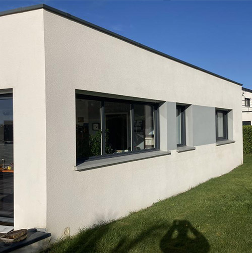 projet traitement peintures facade Rosnoen